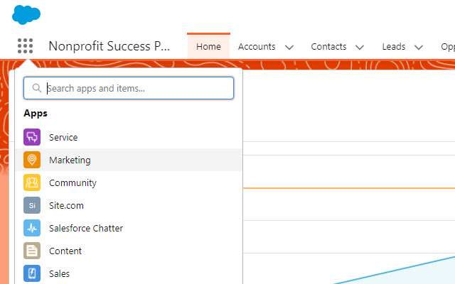 Salesforce app launcher opener  from Chrome web store to be run with OffiDocs Chromium online