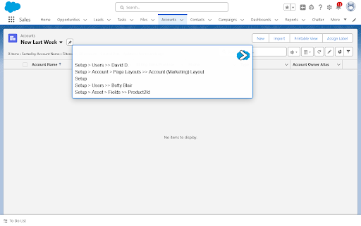 Salesforce Commander  from Chrome web store to be run with OffiDocs Chromium online