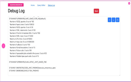 Salesforce Developer Kit  from Chrome web store to be run with OffiDocs Chromium online