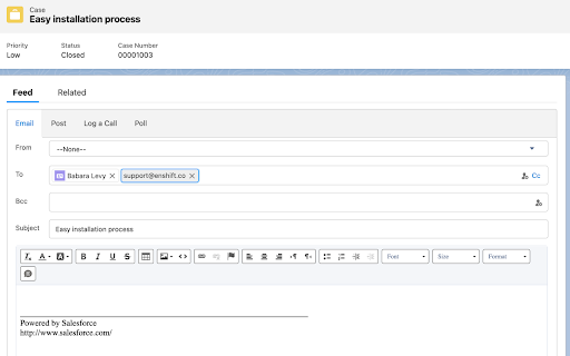 Salesforce Email Helper  from Chrome web store to be run with OffiDocs Chromium online