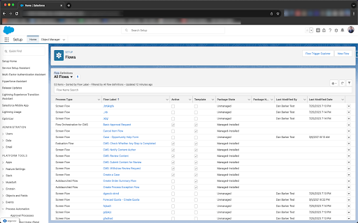 Salesforce Flow List Search  from Chrome web store to be run with OffiDocs Chromium online