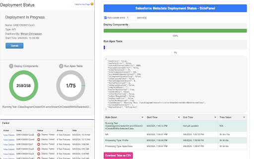 Salesforce Metadata Deployment Status SP  from Chrome web store to be run with OffiDocs Chromium online
