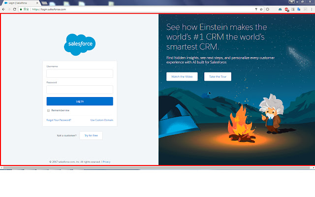 Salesforce Production Warning  from Chrome web store to be run with OffiDocs Chromium online