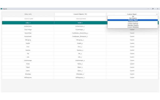 Salesforce Quick Access  from Chrome web store to be run with OffiDocs Chromium online