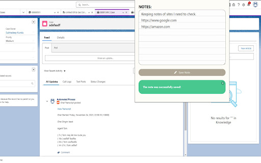 Salesforce Record Notes  from Chrome web store to be run with OffiDocs Chromium online