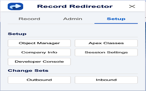 Salesforce Record Redirector  from Chrome web store to be run with OffiDocs Chromium online