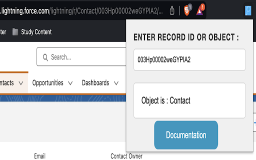 Salesforce Searcher  from Chrome web store to be run with OffiDocs Chromium online