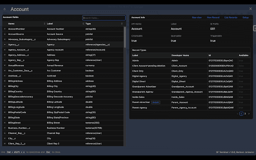 Salesforce Terminal  from Chrome web store to be run with OffiDocs Chromium online