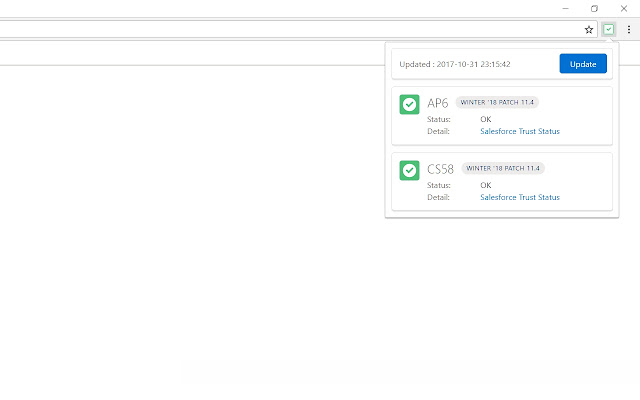 Salesforce Trust Watch  from Chrome web store to be run with OffiDocs Chromium online