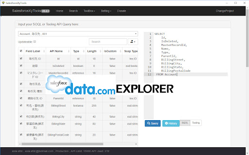 Salesforce XyTools  from Chrome web store to be run with OffiDocs Chromium online