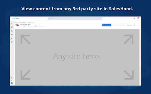 SalesHood  from Chrome web store to be run with OffiDocs Chromium online
