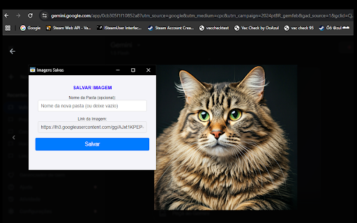 Salvar Links de Imagens nos Favoritos  from Chrome web store to be run with OffiDocs Chromium online