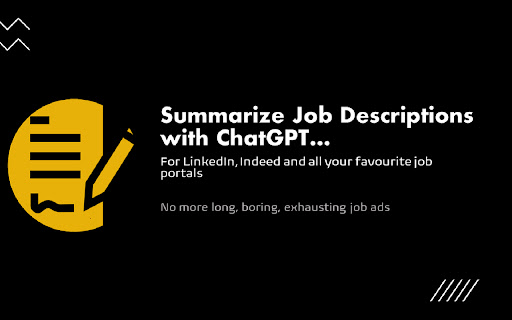 Samary Summarize Job Ads with ChatGPT  from Chrome web store to be run with OffiDocs Chromium online