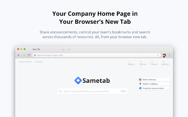 Sametab  from Chrome web store to be run with OffiDocs Chromium online
