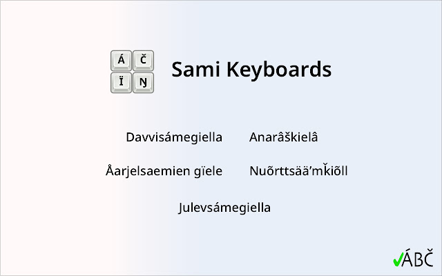 Sami Keyboards  from Chrome web store to be run with OffiDocs Chromium online
