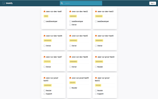 SAMLify for AWS  from Chrome web store to be run with OffiDocs Chromium online