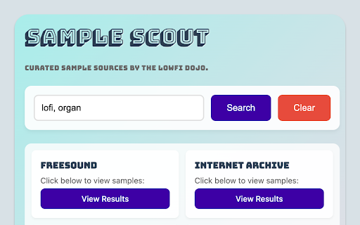 Sample Scout  from Chrome web store to be run with OffiDocs Chromium online