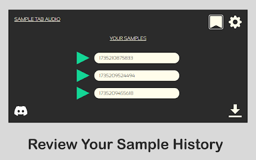 Sample Tab Audio  from Chrome web store to be run with OffiDocs Chromium online