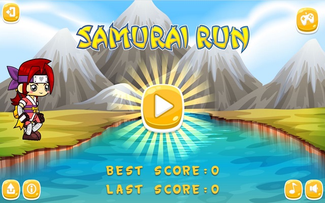 Samurai Run Game para Chrome de la tienda web de Chrome se ejecutará con OffiDocs Chromium en línea
