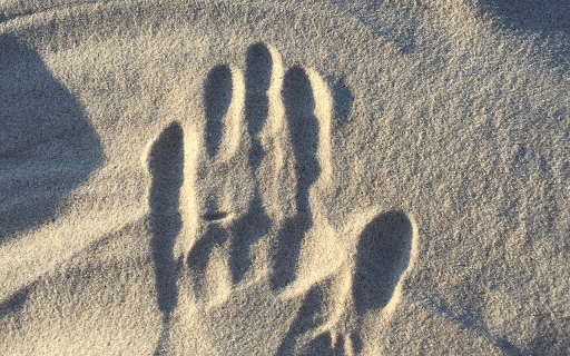 Sand and handprints  from Chrome web store to be run with OffiDocs Chromium online