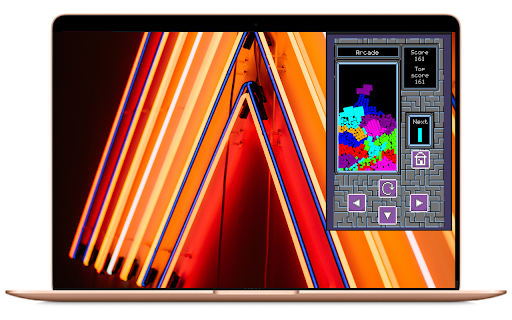 Sand Tetris  from Chrome web store to be run with OffiDocs Chromium online