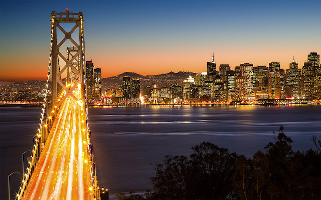 San Francisco at Night 1680x1050  from Chrome web store to be run with OffiDocs Chromium online