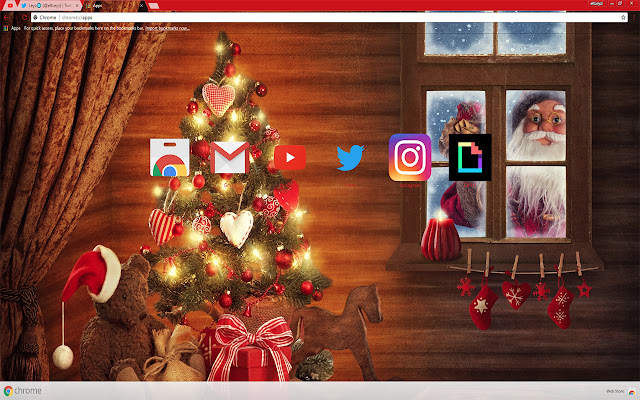Santa Claus is in town | New Year THEME 2018  from Chrome web store to be run with OffiDocs Chromium online