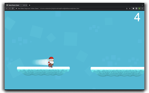 Santa Runner HTML5 Game  from Chrome web store to be run with OffiDocs Chromium online
