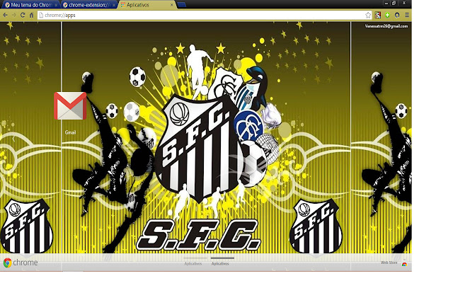 Santos F.C lindo tema  from Chrome web store to be run with OffiDocs Chromium online