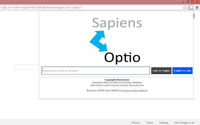 Sapiens Optio  from Chrome web store to be run with OffiDocs Chromium online