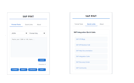 SAP Pint  from Chrome web store to be run with OffiDocs Chromium online