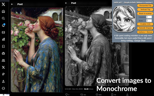 SARA = Simple Artistic Reference Assistant  from Chrome web store to be run with OffiDocs Chromium online