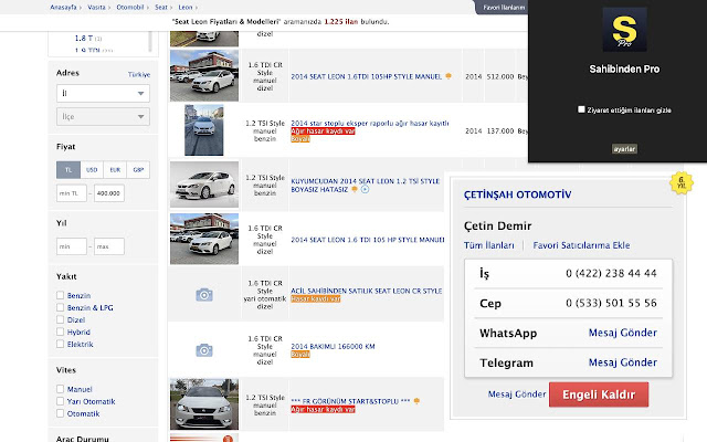 Sarı Site Pro  from Chrome web store to be run with OffiDocs Chromium online