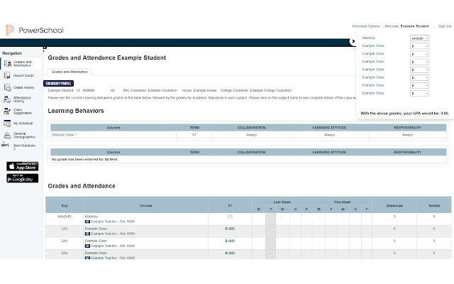 SAS Powerschool Enhancement Suite  from Chrome web store to be run with OffiDocs Chromium online