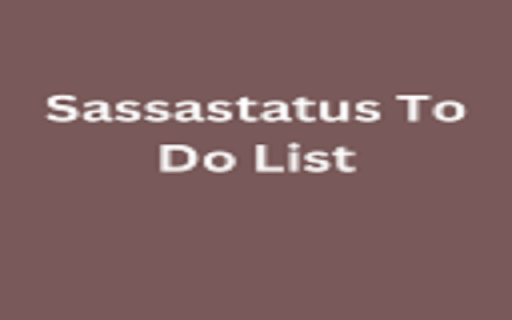 Sassastatus To Do List  from Chrome web store to be run with OffiDocs Chromium online