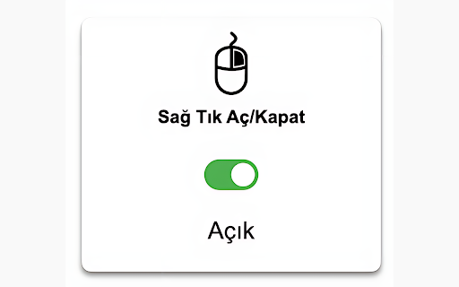 Sağ Tık Aktif Et  from Chrome web store to be run with OffiDocs Chromium online
