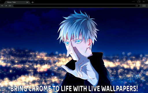 Satoru Gojo Iconic Stance Live Wallpaper  from Chrome web store to be run with OffiDocs Chromium online