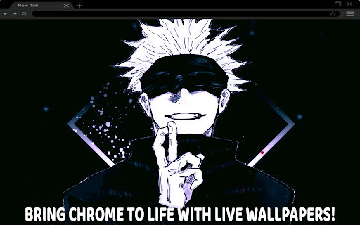 Satoru Gojo Live Wallpaper  from Chrome web store to be run with OffiDocs Chromium online