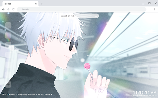 Satoru Gojo: Unleash the Power of Jujutsu! Gameograf  from Chrome web store to be run with OffiDocs Chromium online