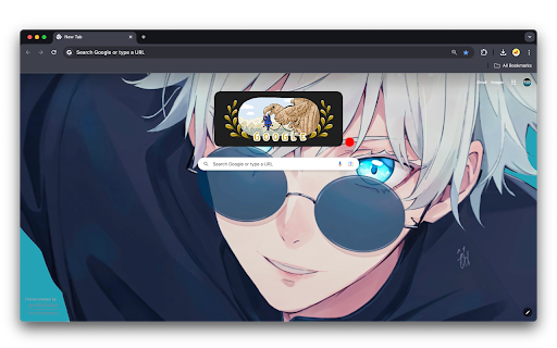 Satoru Gojo with Sunglasses  from Chrome web store to be run with OffiDocs Chromium online