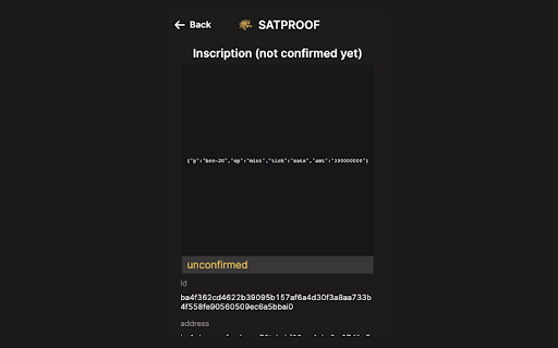 SatProof Wallet  from Chrome web store to be run with OffiDocs Chromium online