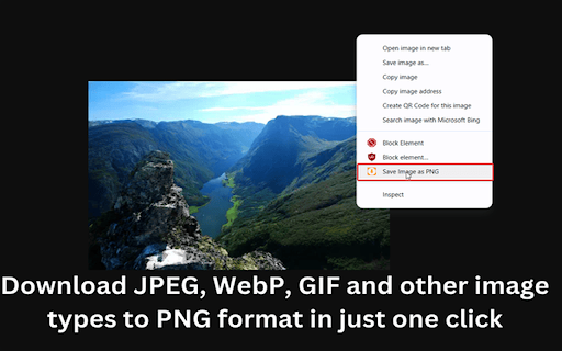 Save as PNG  from Chrome web store to be run with OffiDocs Chromium online