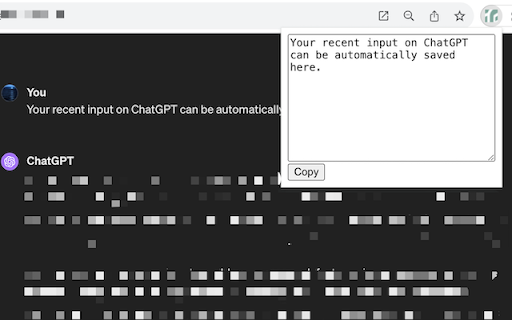 Save ChatGPT Input  from Chrome web store to be run with OffiDocs Chromium online