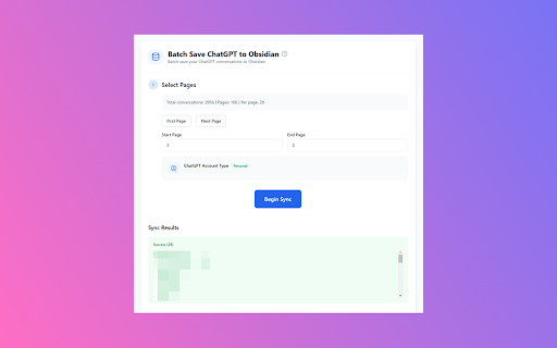 Save ChatGPT to Obsidian markdown file  from Chrome web store to be run with OffiDocs Chromium online