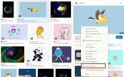 Save Image As JPG  from Chrome web store to be run with OffiDocs Chromium online