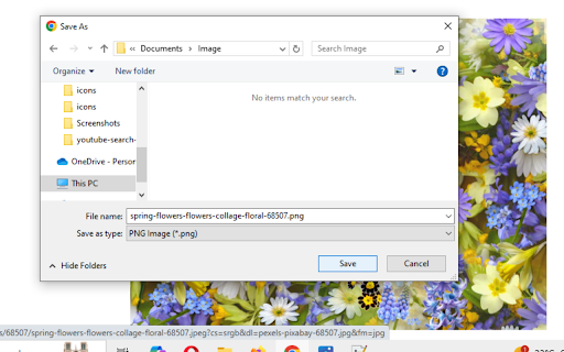 Save Image in Preferred Format  from Chrome web store to be run with OffiDocs Chromium online