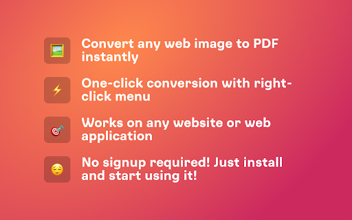 Save images as PDFs  from Chrome web store to be run with OffiDocs Chromium online