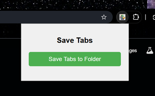 Save Tabs to Folder  from Chrome web store to be run with OffiDocs Chromium online