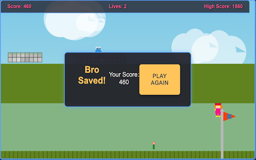 Save the Bro Platformer  from Chrome web store to be run with OffiDocs Chromium online