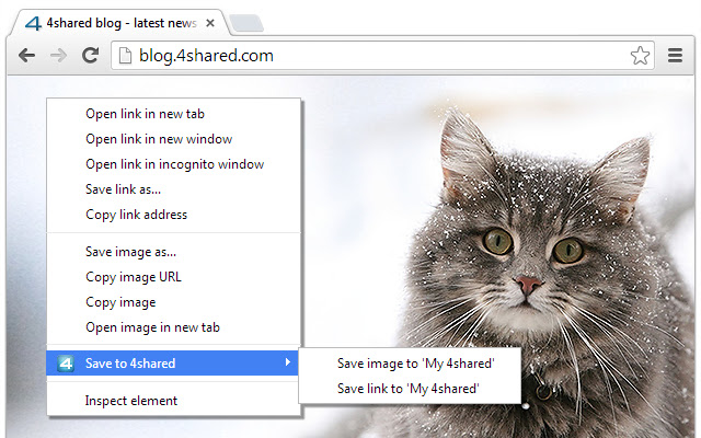 Save to 4shared  from Chrome web store to be run with OffiDocs Chromium online